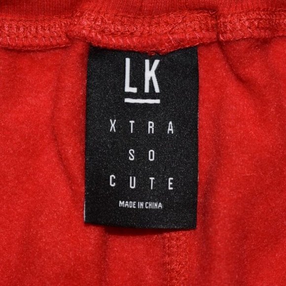 Liza Koshy Brand Womens One of One Red Sweatpants New XS - Picture 3 of 5